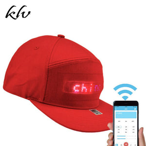 Unisex Bluetooth LED Message Display Mobile Phone APP Controlled Baseball Cap