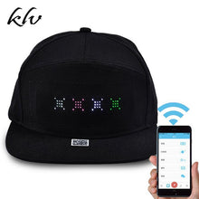Load image into Gallery viewer, Unisex Bluetooth LED Message Display Mobile Phone APP Controlled Baseball Cap
