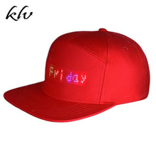 Load image into Gallery viewer, Unisex Bluetooth LED Message Display Mobile Phone APP Controlled Baseball Cap
