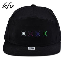 Load image into Gallery viewer, Unisex Bluetooth LED Message Display Mobile Phone APP Controlled Baseball Cap
